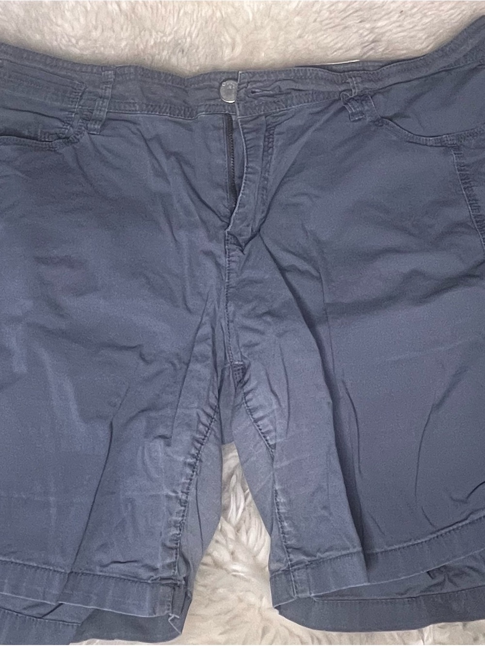 DKNY Women's Navy Blue Chino Shorts